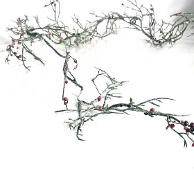 White Green Twig Garland 130cm