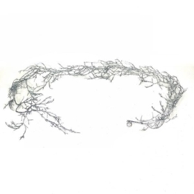 Silver Twig Garland 130cm