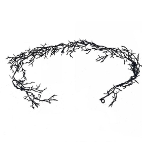 Black Twig Garland 130cm