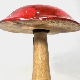 Wooden Toadstool 21cm