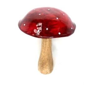Wooden Toadstool 21cm