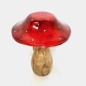 Wooden Toadstool 16cm