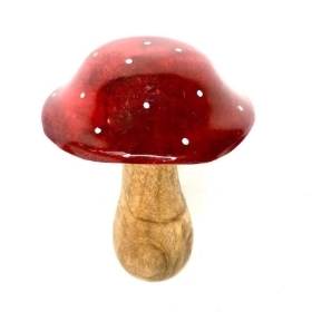 Wooden Toadstool 13cm