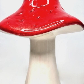 Red Ceramic Mushroom 20cm