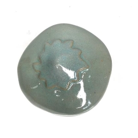 Blue Ceramic Mushroom 10cm