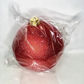 Red Glitter Bauble 30cm