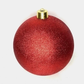 Red Glitter Bauble 30cm