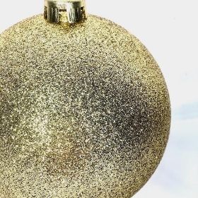 Gold Glitter Bauble 15cm