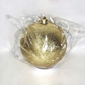Gold Glitter Bauble 15cm