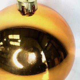 Copper Shiny Bauble 15cm