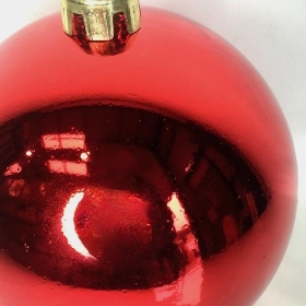 Red Shiny Bauble 15cm