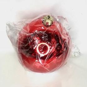 Red Shiny Bauble 15cm
