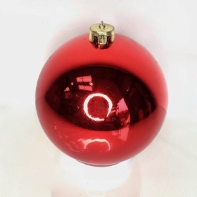 Red Shiny Bauble 15cm