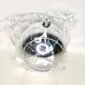 Silver Shiny Bauble 15cm