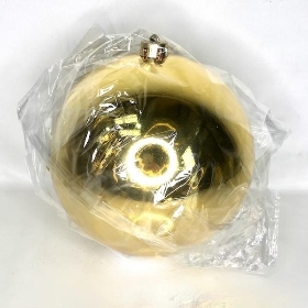 Gold Shiny Bauble 20cm