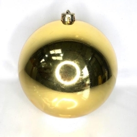 Gold Shiny Bauble 20cm