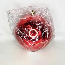 Red Shiny Bauble 20cm
