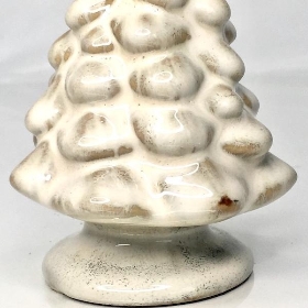 Mottled Ceramic Xmas Tree 11cm