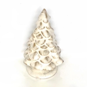 Mottled Ceramic Xmas Tree 11cm
