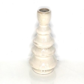 Mottled Ceramic Taper Candle Holder 17cm
