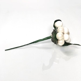 White Berry Cluster 11cm