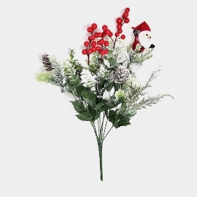 Snowy Christmas Bush Santa 50cm