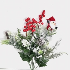 Snowy Christmas Bush Santa 50cm