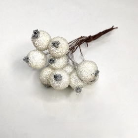 White Frosted Berry Box 12mm
