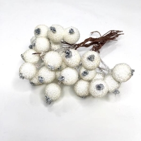 White Frosted Berry Box 12mm