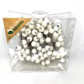 White Frosted Berry Box 12mm