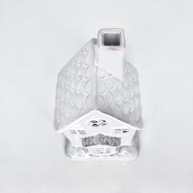 White Ceramic Tealight House 19cm