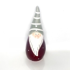 Burgundy Ceramic Gonk 14cm