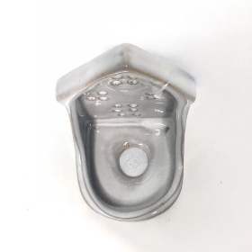 White Ceramic House Tealight Holder 8cm