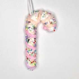 Lilac White Candy Cane 17cm