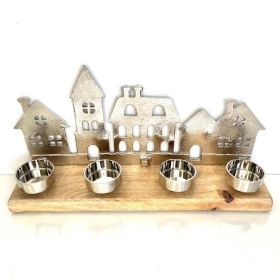 Metal Village Tealight Holder 16.5m