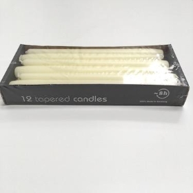 Ivory Tapered Candles x 12
