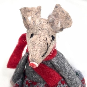 Fabric Mouse Dangly Legs 16cm