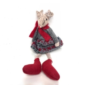 Fabric Mouse Dangly Legs 16cm