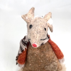 Fabric Mouse Dangly Legs 16cm