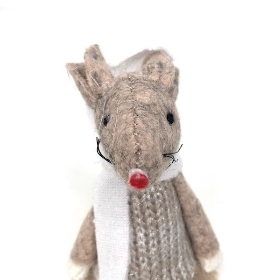 Fabric Mouse Dangly Legs 16cm