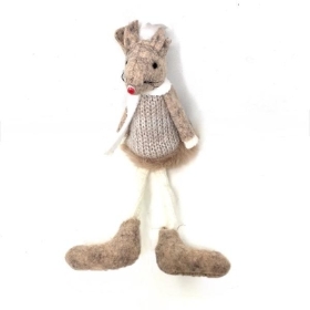 Fabric Mouse Dangly Legs 16cm