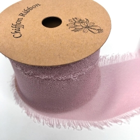 Vintage Frayed Boho Chiffon Ribbon 5yds