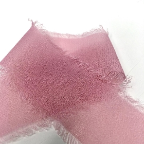 Vintage Frayed Boho Chiffon Ribbon 5yds