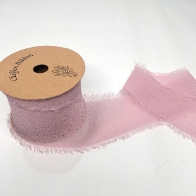 Vintage Frayed Boho Chiffon Ribbon 5yds