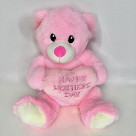 Pink Happy Mothers Day Bear 24cm