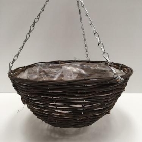 14 Inch Rattan Hanging Basket