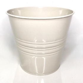 Ivory Zinc Pot 16cm
