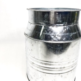 Silver Zinc Milk Churn 21cm