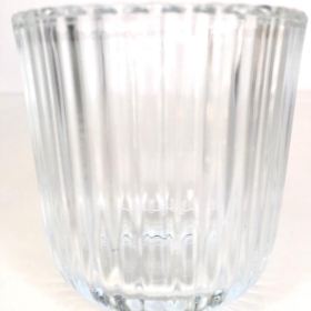 Darcie Clear Glass Tealight Holder 8cm