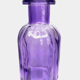 Lilac Glass Flora Bottle 10cm